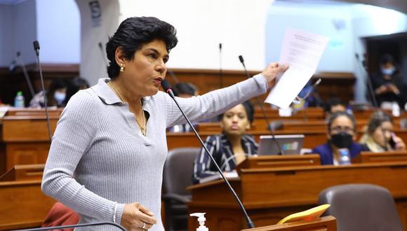 Norma Yarrow anunció que Avanza País apoyará la lista de Gladys Echaíz. (Foto: Congreso)