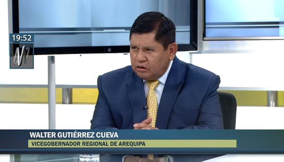 Gutiérrez dijo que la región “no debe quedar paralizada” y anunció que pedirá informes a gerentes y funcionarios para tomar decisiones de gestión. (Foto: captura de video)