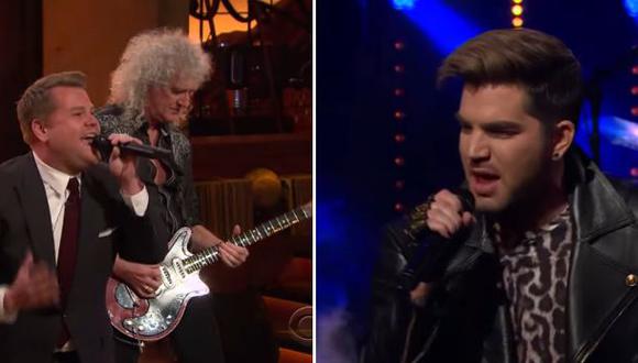 James Corden y Adam Lambert ‘compiten’ por cantar con Queen