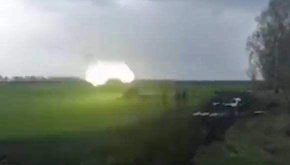 Ucrania mostró en un video el recorrido de un misil desde su lanzamiento hasta destruir objetivos rusos. (Captura de video).