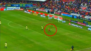 América vs. Toluca: Ernesto Vega sorprendió al Azteca tras marcar el 1-0 a los 02' | VIDEO