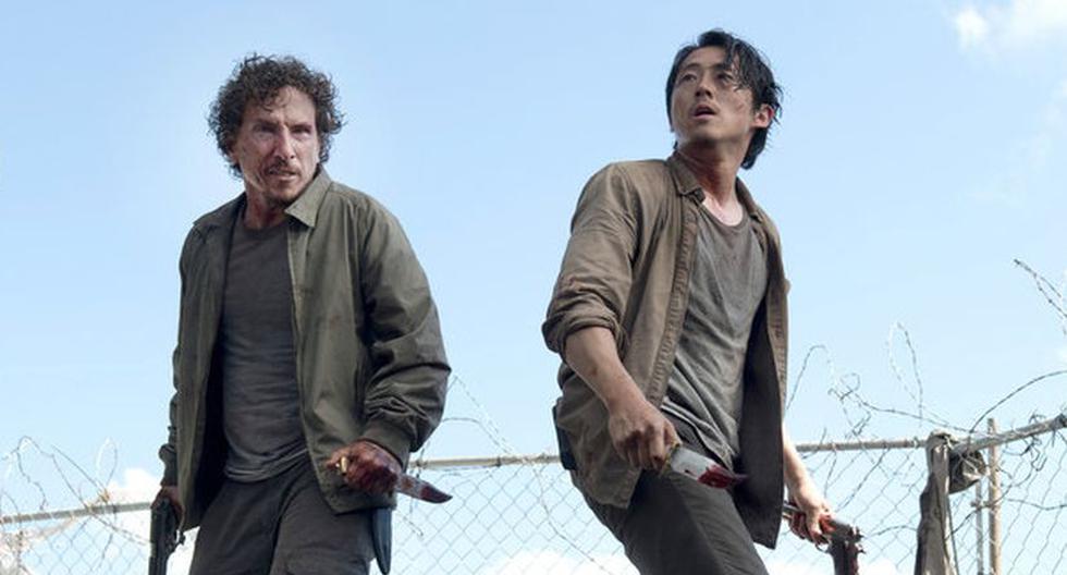 Michael Traynor es Nicholas y Steven Yeun es Glenn en 'The Walking Dead' (Foto: AMC)