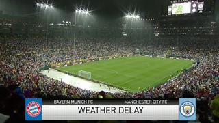 Bayern Múnich vs. Manchester City quedó paralizado por las condiciones climáticas