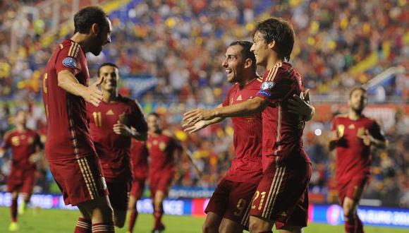 Vicente Del Bosque se mostró feliz con la goleada de España