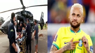 Helicóptero de Neymar Jr. ayuda en la evacuación de damnificados por las inundaciones en Brasil