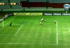 Universitario vs. Carabobo EN VIVO vía FOX Sports 2: venezolano Tortolero amagó a Alonso y casi marca el 1-0 con este potente remate [VIDEO]