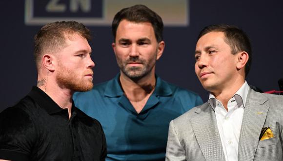 Tras un empate y una victoria, Canelo Álvarez busca sentenciar su rivalidad con Golovkin. (Foto: AFP)