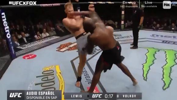 McGregor vs. Khabib: aterrador KO en combate preliminar de UFC 229 | VIDEO. (Foto: Captura de pantalla)