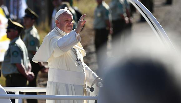 El papa Francisco llegará esta tarde a Lima, tras concluir su visita a Chile. (Foto: AFP)