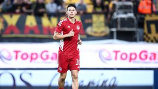 Amargo debut: James Rodríguez jugó por primera vez en Olympiacos en Superliga de Grecia