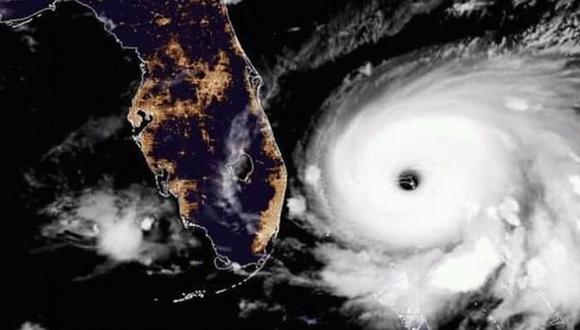 El huracán Dorian se movía este lunes muy lento hacia el este de la península de Florida. Foto: NOAA, vía BBC Mundo