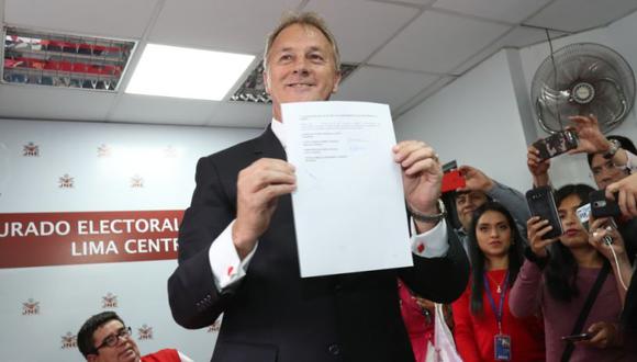 Jorge Muñoz fue elegido como nuevo alcalde de Lima. (Foto: Rolly Reyna)