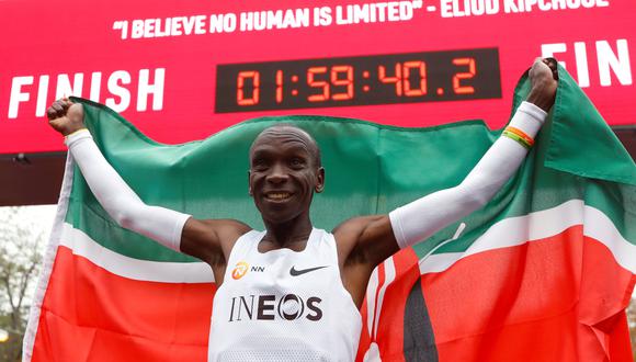 Kipchoge vence al cronómetro y termina una maratón en menos de dos horas: las razones por la que la marca no es oficial ni récord del mundo. (Foto: Reuters)