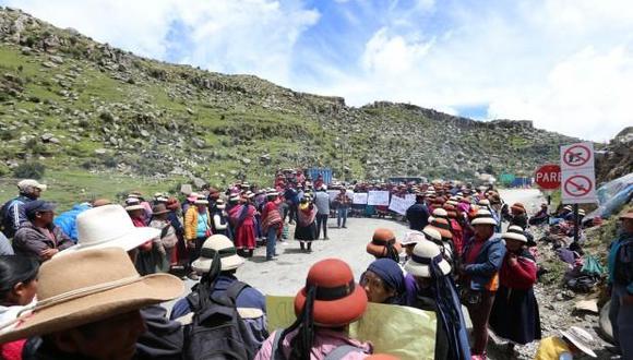 La semana pasada 130 personas de la comunidad de Fuerabamba invadieron Las Bambas. (Foto: GEC)