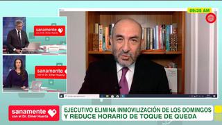 “Estamos pasando esta primera gran ola”, afirma Elmer Huerta tras medidas sobre el coronavirus en Perú