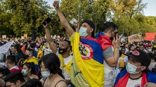 Miles de colombianos protestan en Madrid contra el gobierno de Iván Duque