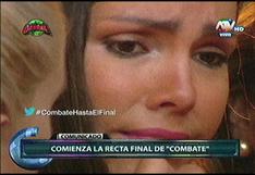 Combate: Paloma Fiuza se frustra y llora en pleno programa en vivo