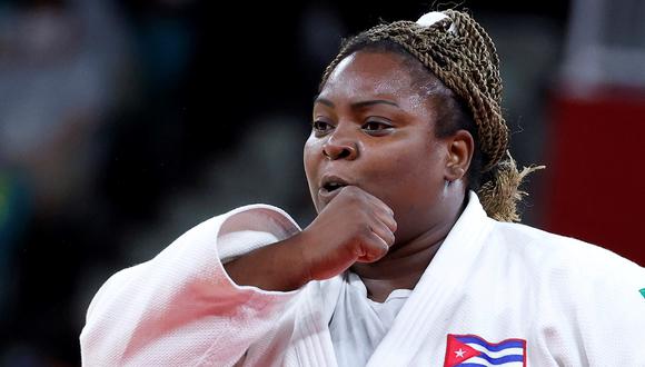 Idalys Ortiz  consiguió la medalla de plata en su categoría +78 kg en Tokio 2020. (Foto: EFE)