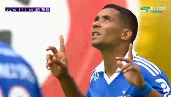 Cristian Palacios anotó el 4-1 del Colo Colo vs. U de Chile en el Superclásico. (Foto: Estadio TNT)