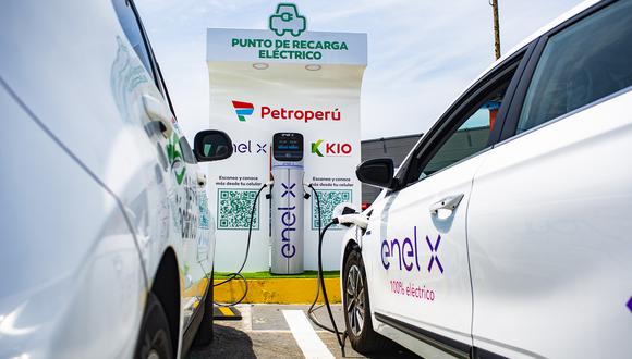 Hay alrededor de 30 puntos de recarga para vehículos eléctricos. Dos de ellos se encuentran en grifos de Lima. (Foto: EnelXPerú)