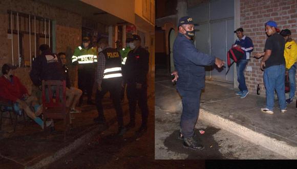En Trujillo, las autoridades intervinieron a más de 32 personas por encontrarse bebiendo licor en plena inmovilización social obligatoria (Foto: Municipalidad de Víctor Larco)