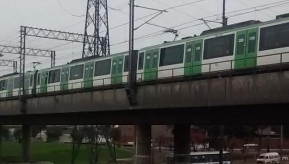 Tren de Metro de Lima quedó varado en Puente Atocongo