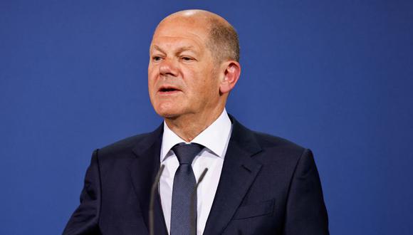 El canciller alemán Olaf Scholz en Berlín, Alemania.