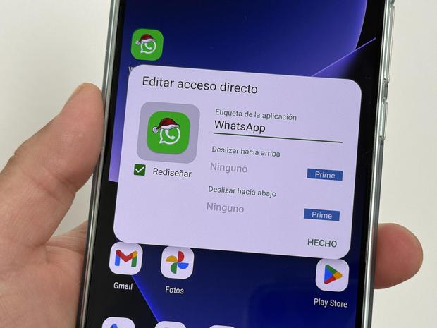 WHATSAPP | De esta manera quedará el ícono de WhatsApp con gorro de Navidad en tu celular Android. (Foto: MAG - Rommel Yupanqui)