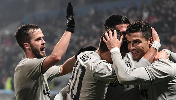 Juventus goleó 3-0 a Sassuolo por la Serie A con gol y asistencia de Cristiano Ronaldo.