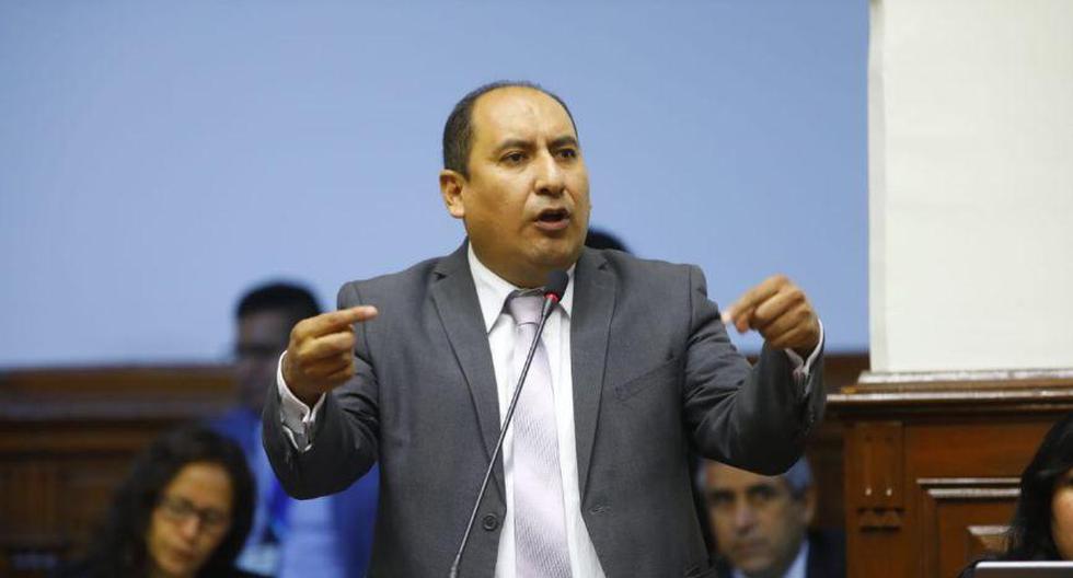 El vocero de la bancada Nuevo Perú, Richard Arce, cuestionó que la mayoría de Fuerza Popular haya bloqueado el debate y la recomposición de comisiones. (Foto: Congreso)