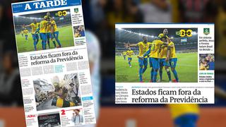 Brasil a la final y Argentina llora: las tapas de los diarios tras la semifinal de la Copa América | FOTOS