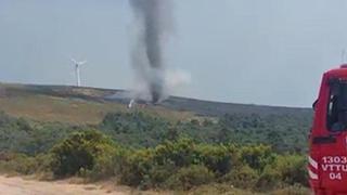 Portugal: Un tornado de fuego se formó durante un incendio forestal