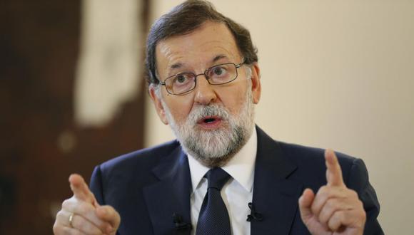 El presidente del gobierno de España, Mariano Rajoy, está decidido a impedir la independencia de Cataluña. (EFE).