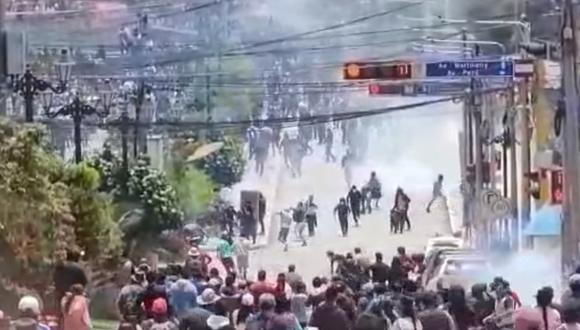 Dos muertos han dejado los enfrentamientos en Andahuaylas. (Foto: TV Perú)