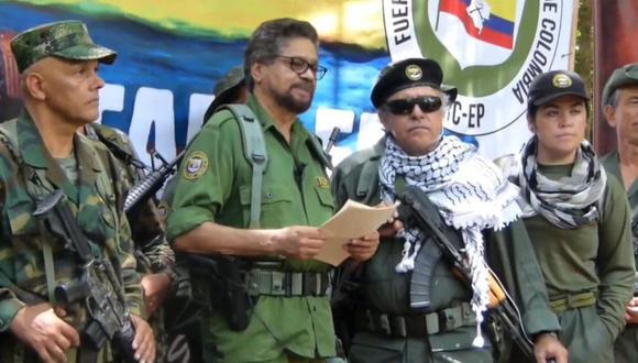 En esta imagen del 2019 aparecen Iván Márquez y otros exjefes de las FARC. (FOTO: Archivo particular).