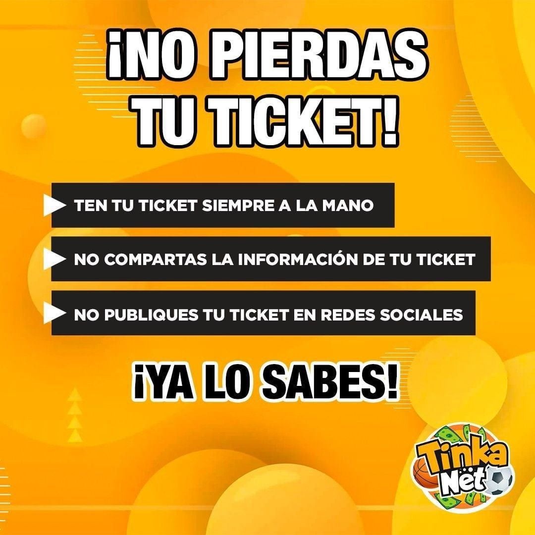 ¡Recuerda! Cuida tu billete jugado , podrías ser el próximo ganador.