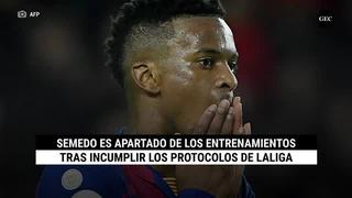 Nelson Semedo no entrenó con el FC Barcelona tras incumplir los protocolos de LaLiga