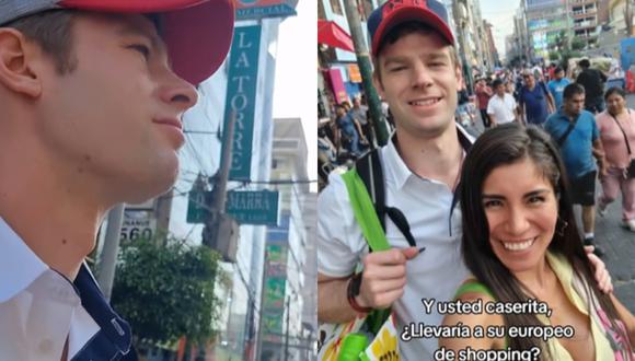 TikTok viral: así reaccionó un alemán al visitar por primera vez Gamarra