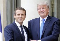 Donald Trump y Emmanuel Macron se reúnen finalmente en el marco de la Cumbre del G7
