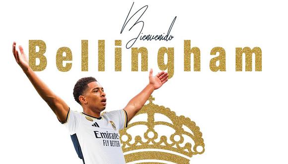 Jude Bellingham firmó por Real Madrid hasta el 2029 y buscará ganarse un lugar dentro del esquema de Ancelotti.