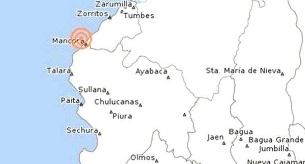 Un sismo de 4.5 grados de magnitud se registró hoy en la región Piura y hasta el momento las autoridades no han informado sobre daños materiales o personales. (Foto: Google Maps)