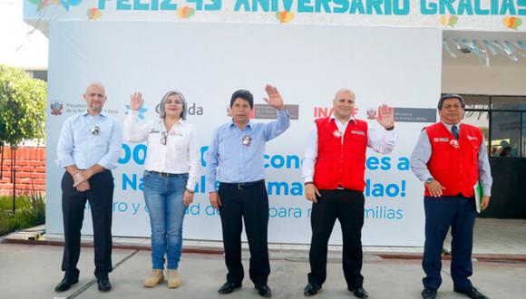 El presidente de la República inauguró la conexión número 1,500.000 en Comas. (Foto: Gob.pe)