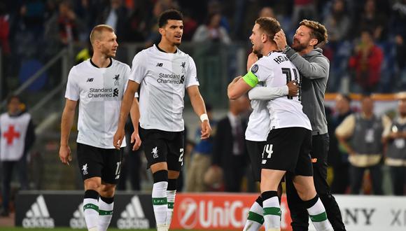 Liverpool y Roma jugaron un partidazo en el Estadio Olímpico. El resultado fue 4-2 a favor de los italianos, pero la ventaja en Anfield favoreció a los ingleses. (Foto: AFP)