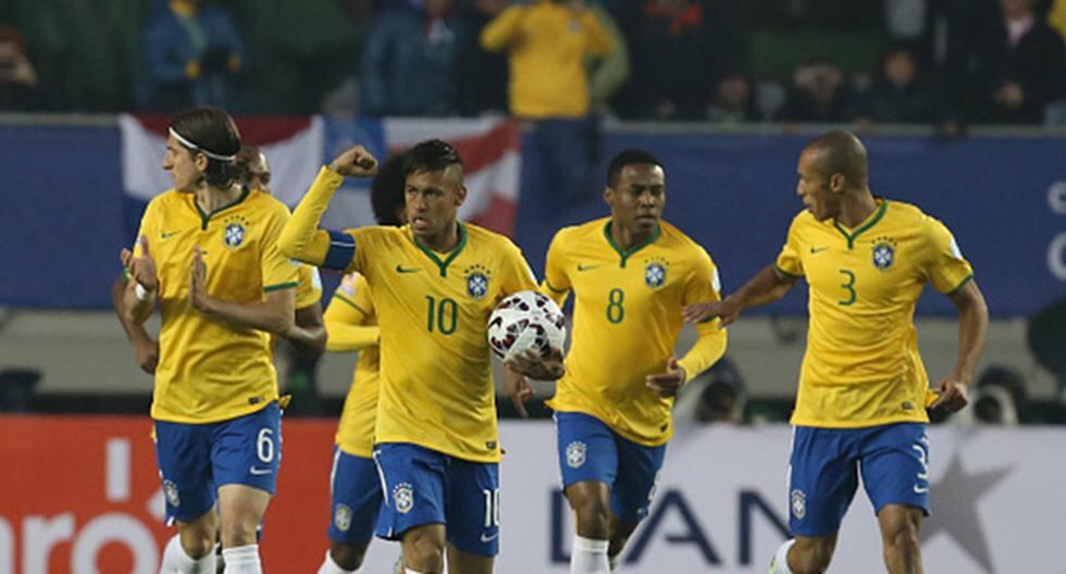 Neymar se despidió de sus compañeros en la Copa América. (Foto: Getty Images)