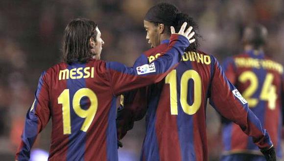 Ronaldinho y el tierno saludo a Lionel Messi por su cumpleaños