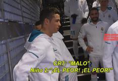 Cristiano Ronaldo presume ante niños: "Yo soy el mejor y Lionel Messi es malo"