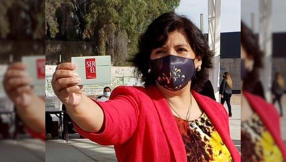 Yasna Provoste Campillay, presidenta del Senado y senadora por la región de Atacama, se presentará a las elecciones presidenciales de Chile. (Foto: Twitter @ProvosteYasna | Composición: El Comercio)