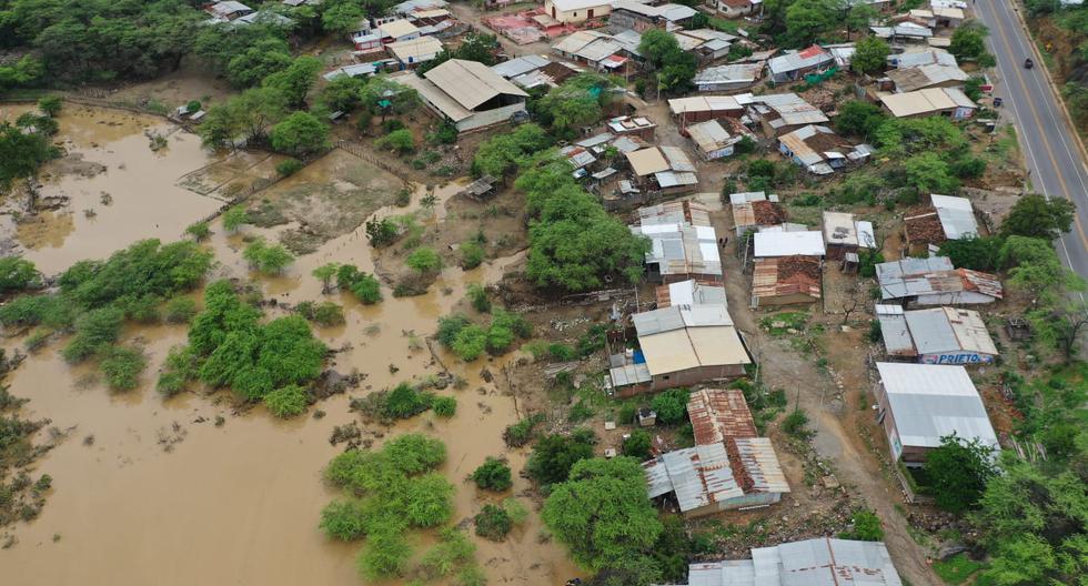 El desborde del río Serrán (Piura) ha dejado bajo el agua cientos de cultivos en el distrito de Morropón. (Foto: Julio Reaño/@Photo.gec)