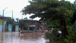 Fuerte caudal del río Huallaga amenaza con inundar localidades