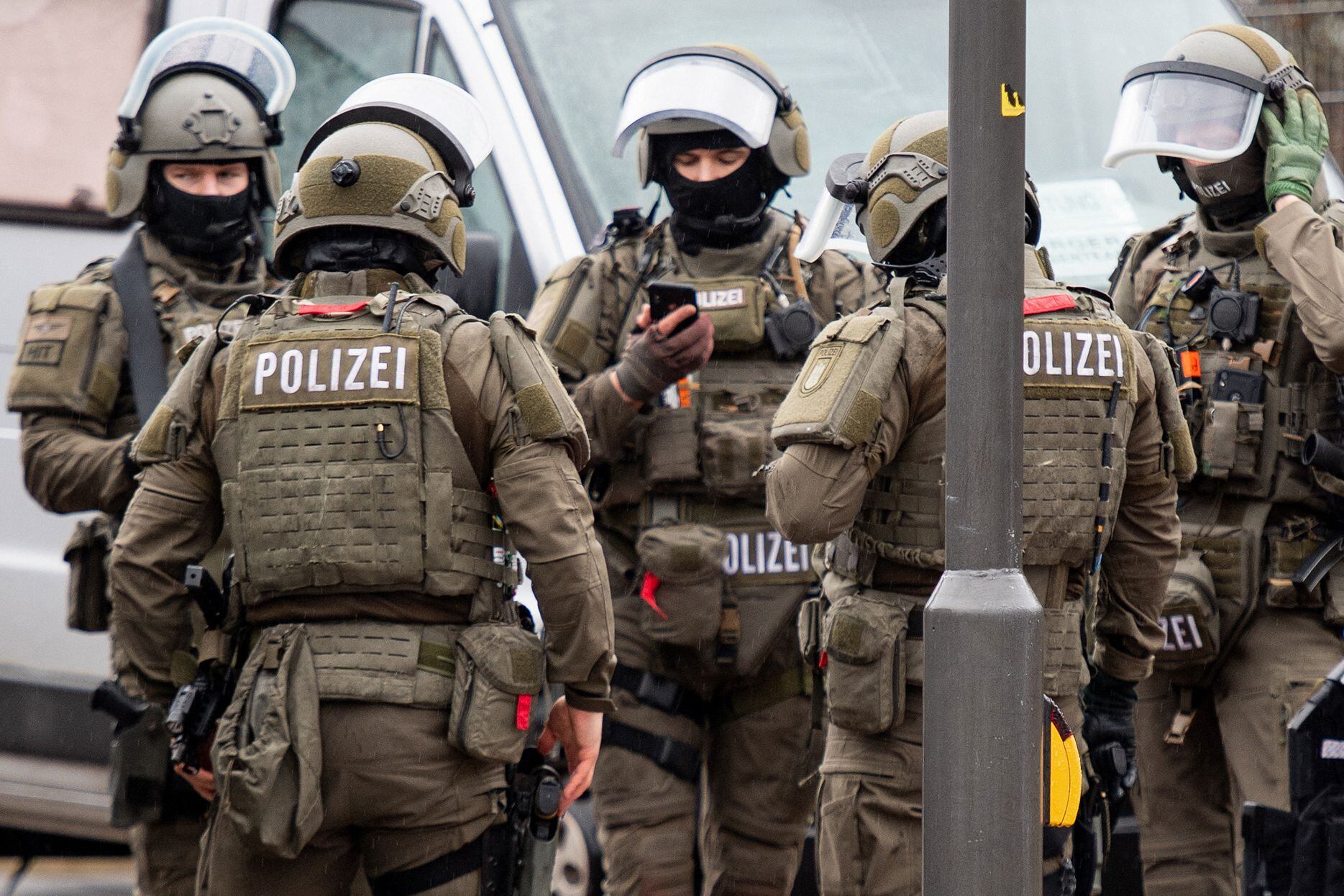 Fuerzas especiales de la policía de Alemania. (Foto de DANIEL REINHARDT / AFP).